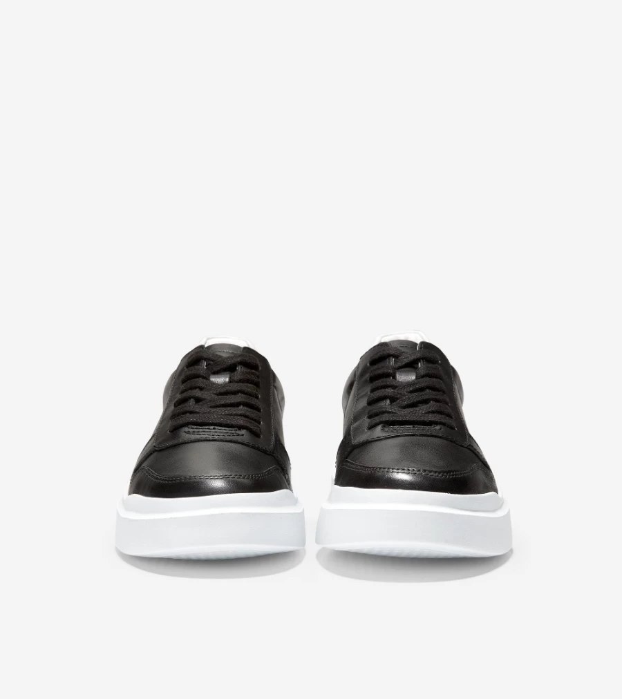 Cole Haan Women's GrandPro Rally Court Sneaker in Black-Optic White - Comfortable Tennis Shoes for Women