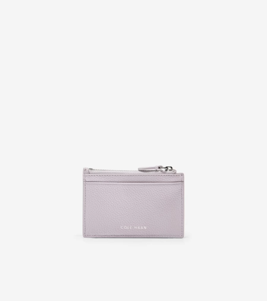 Cole Haan Women's Purple Slate Zip Card Case