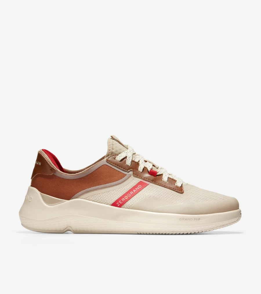 Cole Haan Men's Zerogrand Winner Tennis Sneaker in British Tan, Cement & Molten Lava