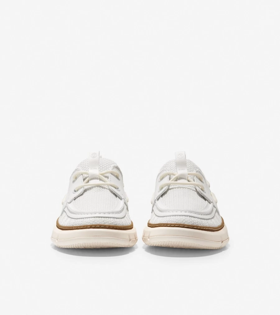 Cole Haan Women's Zerogrand Regatta Boat Shoes in Blanc De Blanc - Lightweight Comfort Slip-Ons