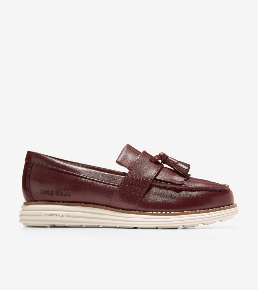 Cole Haan Women's Cordovan Originalgrand Kiltie Loafer Shoes