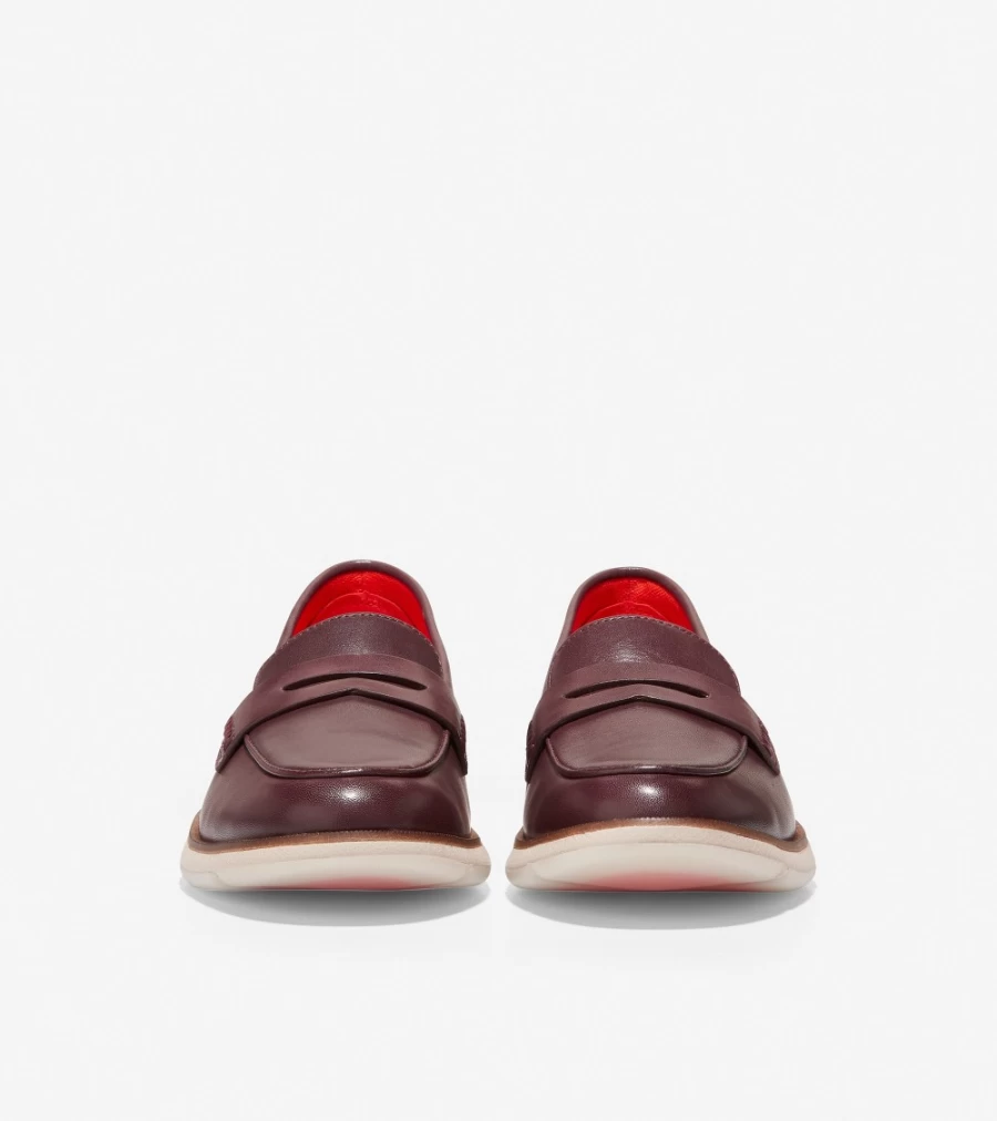 Cole Haan Women's Zerogrand Loafer in Pinot Leather - Comfortable Slip-On Shoes for Women