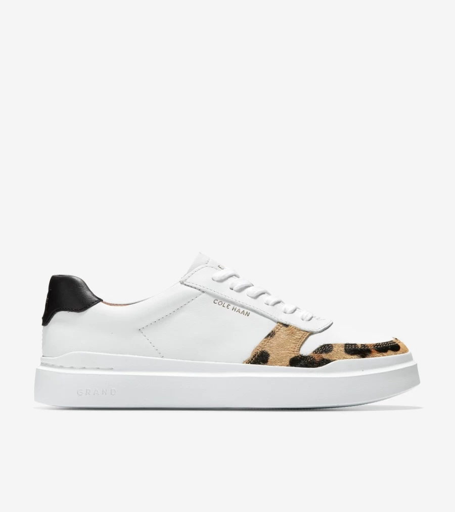 Cole Haan Women's GrandPro Rally Court Sneaker in Optic White-Jaguar - Lightweight Tennis Shoes for Women