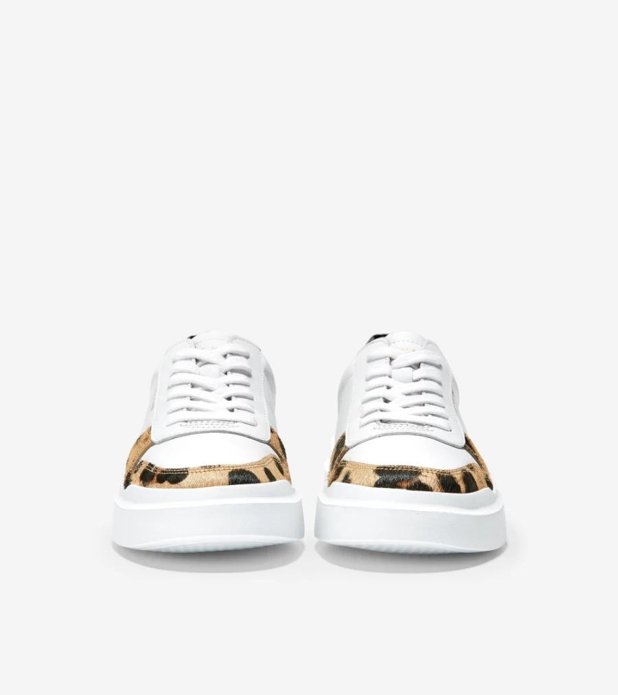 Cole Haan Women's GrandPro Rally Court Sneaker in Optic White-Jaguar - Lightweight Tennis Shoes for Women