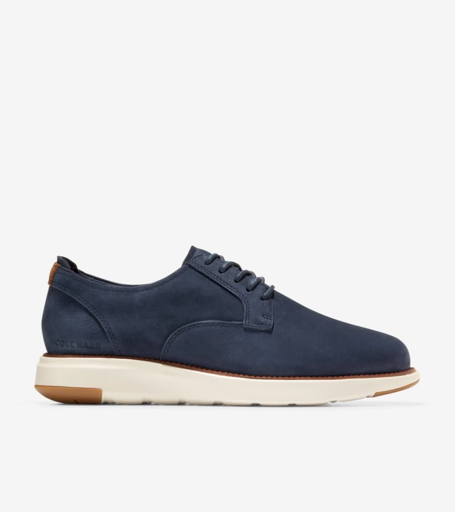 Cole Haan Men's Grand Atlantic Oxford Shoes in Navy Blazer Nubuck Leather