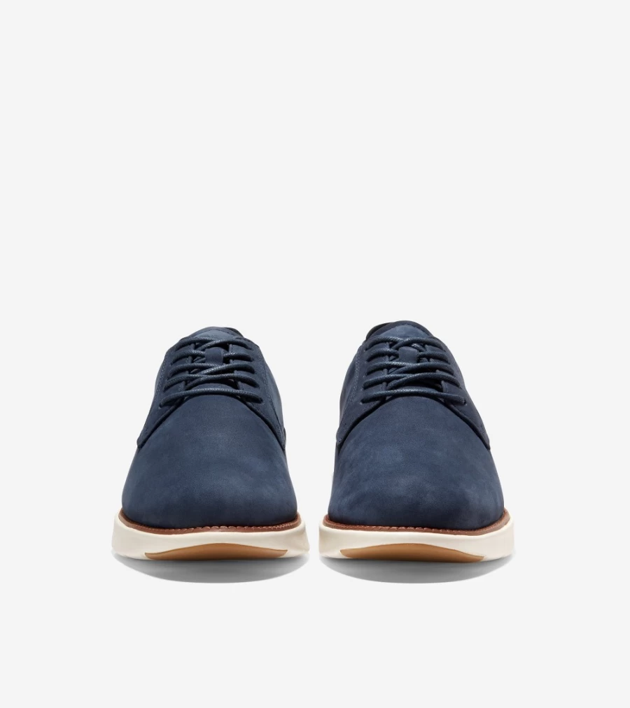 Cole Haan Men's Grand Atlantic Oxford Shoes in Navy Blazer Nubuck Leather