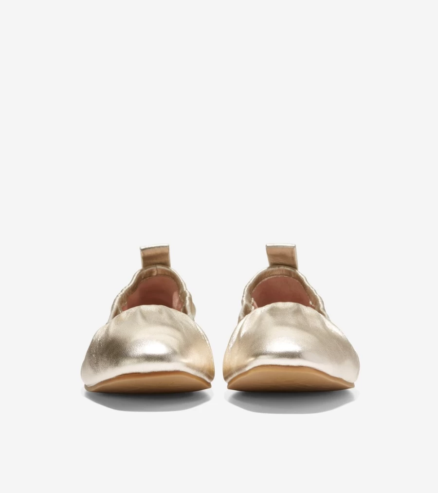 Cole Haan Women's York Soft Ballet Flats in Gold