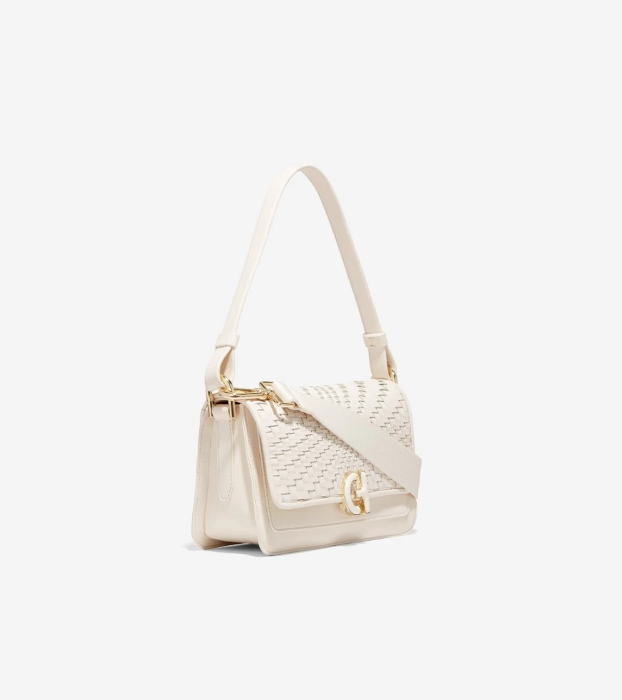 Cole Haan Women's Ivory Mini Shoulder Bag - Stylish & Compact Handbag for Everyday Use