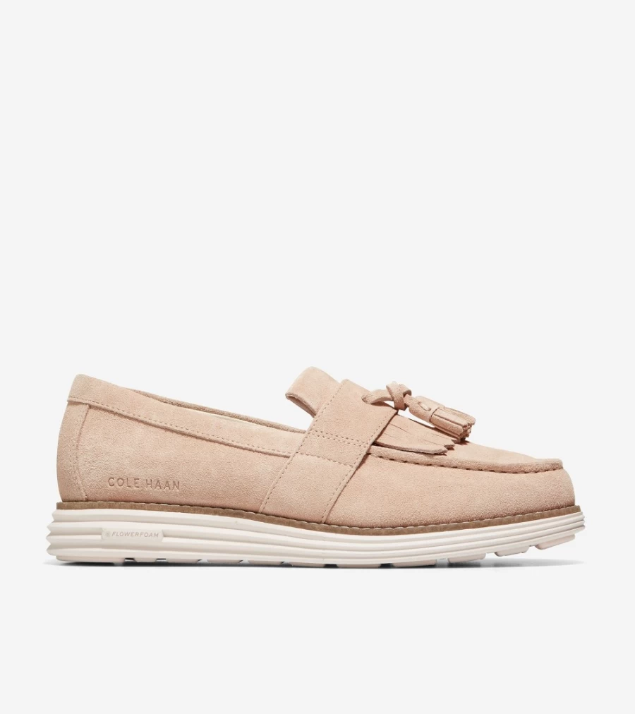 Cole Haan Women's Sesame-Ivory Originalgrand Kiltie Loafer Shoes