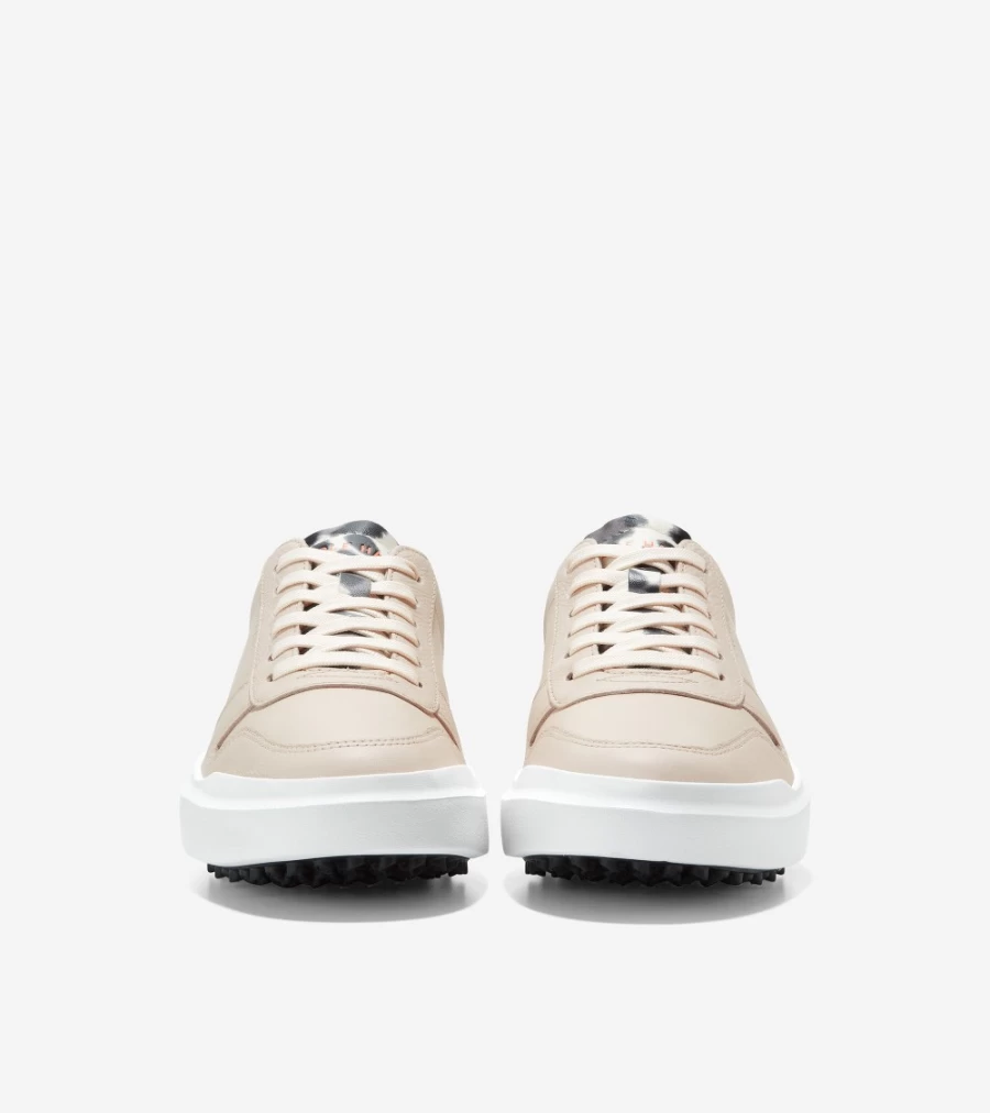 Cole Haan Women's GrandPro Am Golf Sneaker in Shortbread-Leopard Print - Stylish & Comfortable Golf Shoes for Women