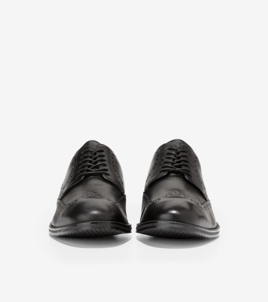 Cole Haan Men's Black Wingtip Oxford Dress Shoes – Modern Essential Style