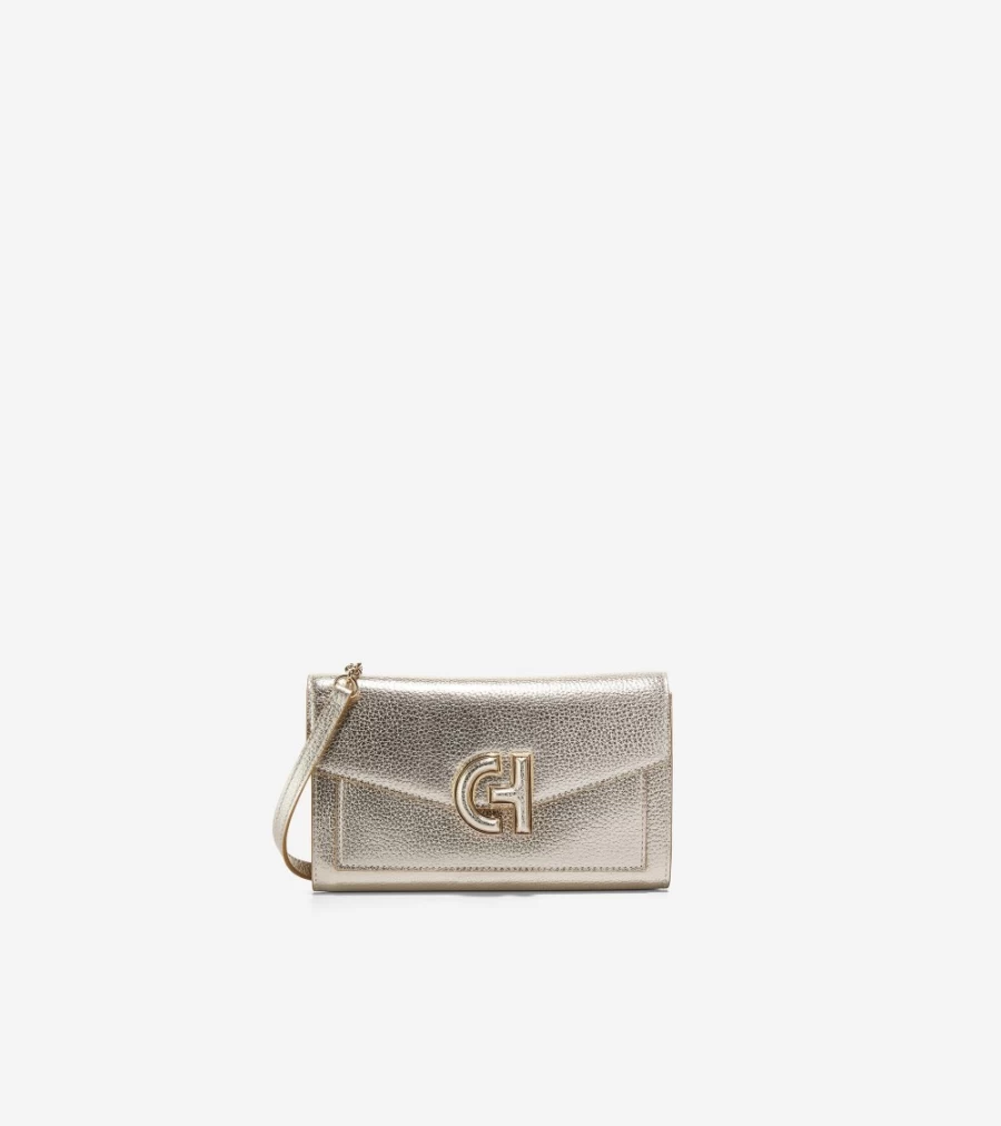 Cole Haan Women's Gold Oversized Closure Phone Case - Stylish Protective Cover