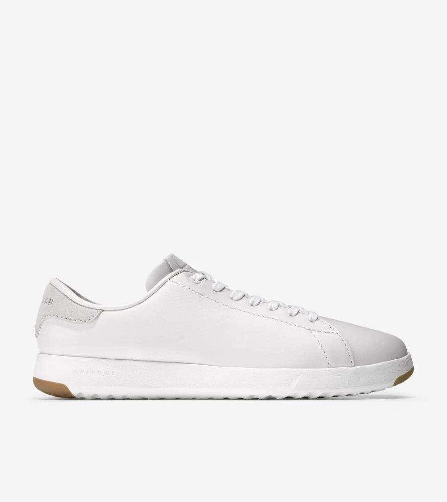 Cole Haan Women's Grandpro Tennis Sneaker in Optic White Leather – Stylish & Comfortable Women's Shoes