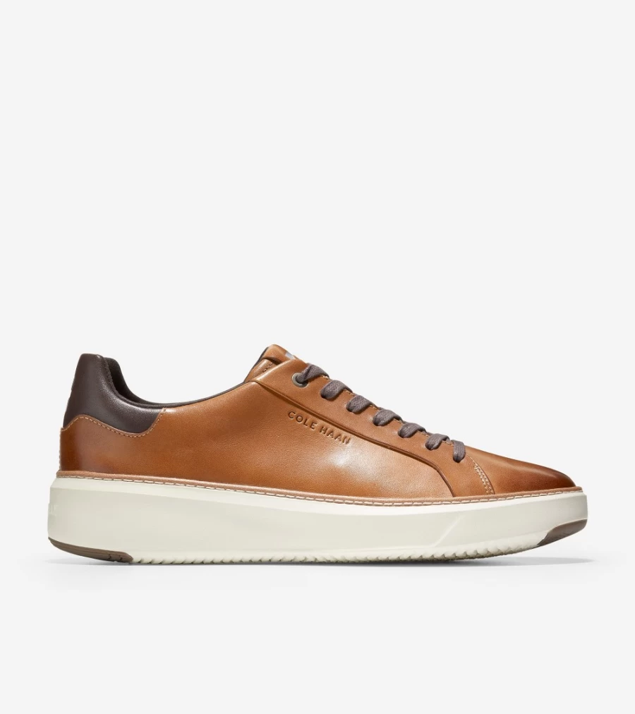 Cole Haan Men's Grandpro Topspin Sneakers in British Tan - Casual Comfort Shoes for Men