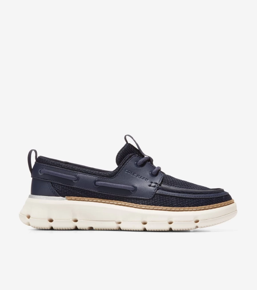 Cole Haan Women's Zerogrand Regatta Boat Shoe in Navy Blazer - Comfortable Slip-On Sneakers