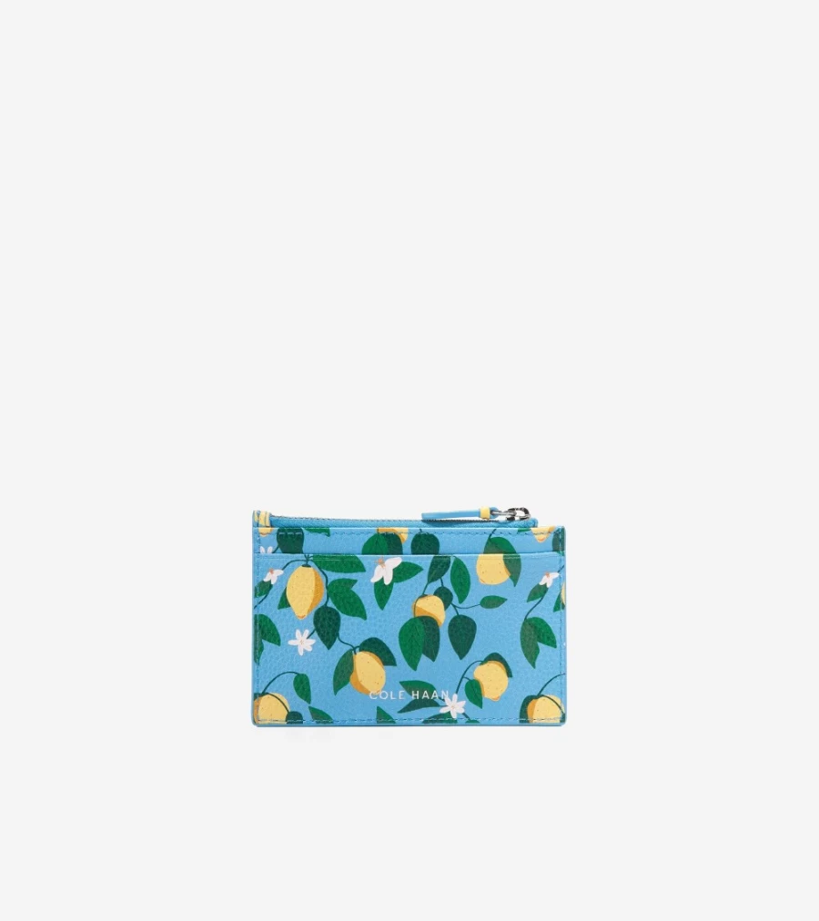 Cole Haan Women's Lemon Zip Card Case