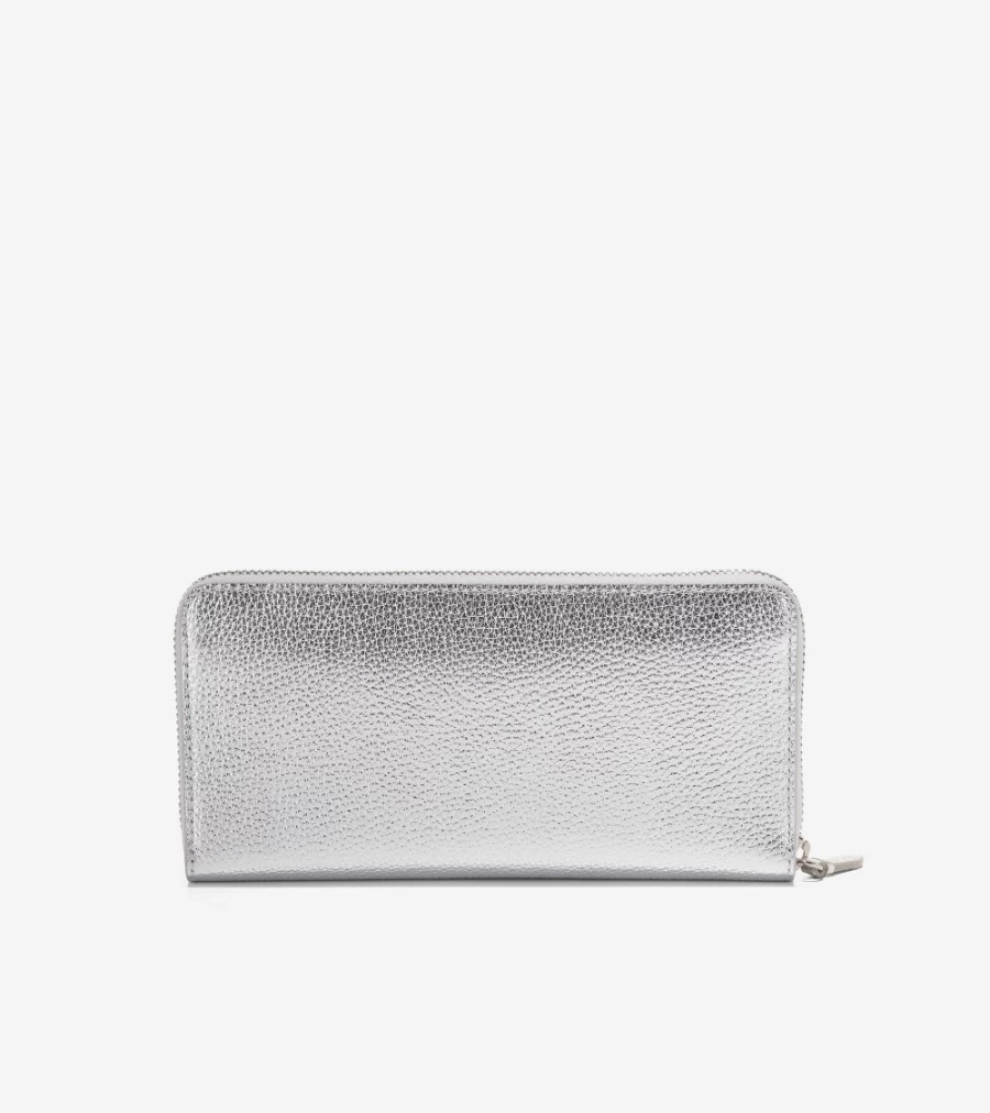 Cole Haan Women's Continental Wallet in Silver-Gold Colorblock
