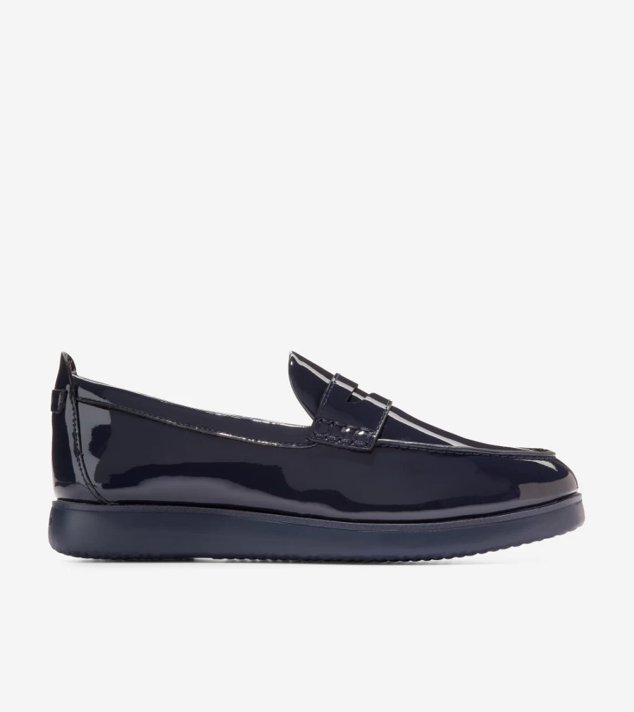 Cole Haan Women's Navy Grand Ambition Tolly Penny Loafers