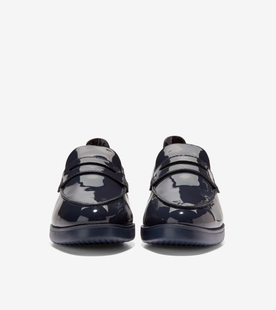 Cole Haan Women's Navy Grand Ambition Tolly Penny Loafers