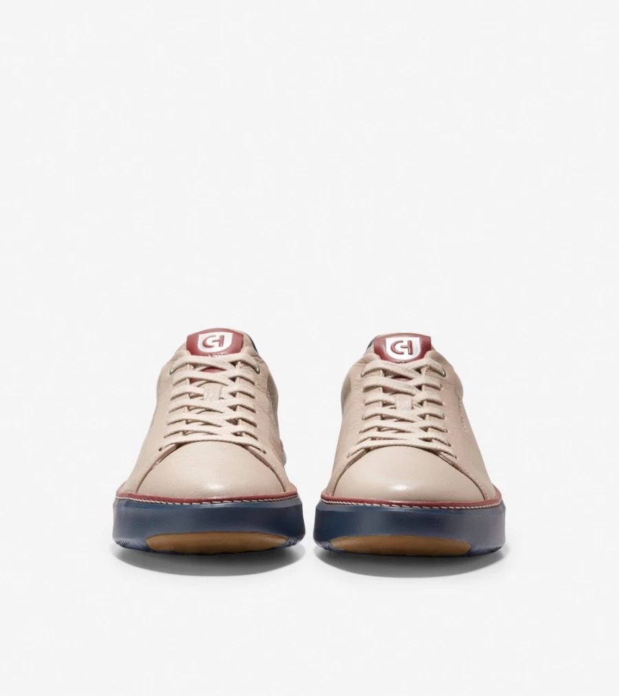 Cole Haan Men's Grandpro Topspin Sneakers in Cement-Dress Blue – Lightweight Comfortable Tennis Shoes