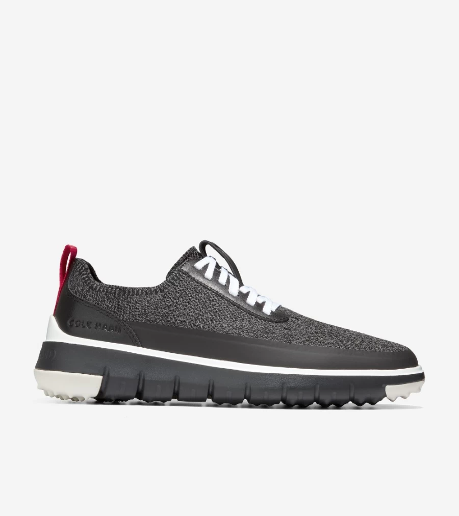 Cole Haan Men's Zerogrand Golf Sneakers in Black-Grey Pinstripe - Lightweight Comfortable Shoes for Men