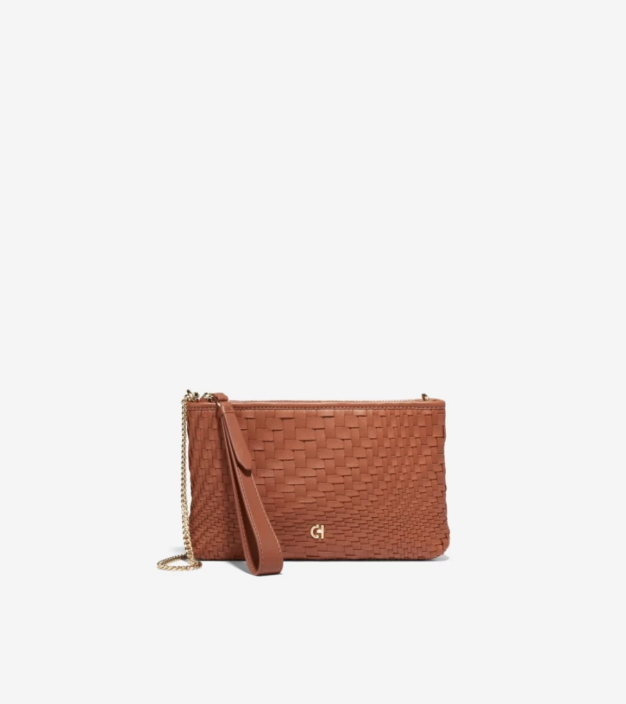 Cole Haan Women's Essential Pouch in British Tan - Stylish Leather Crossbody Bag