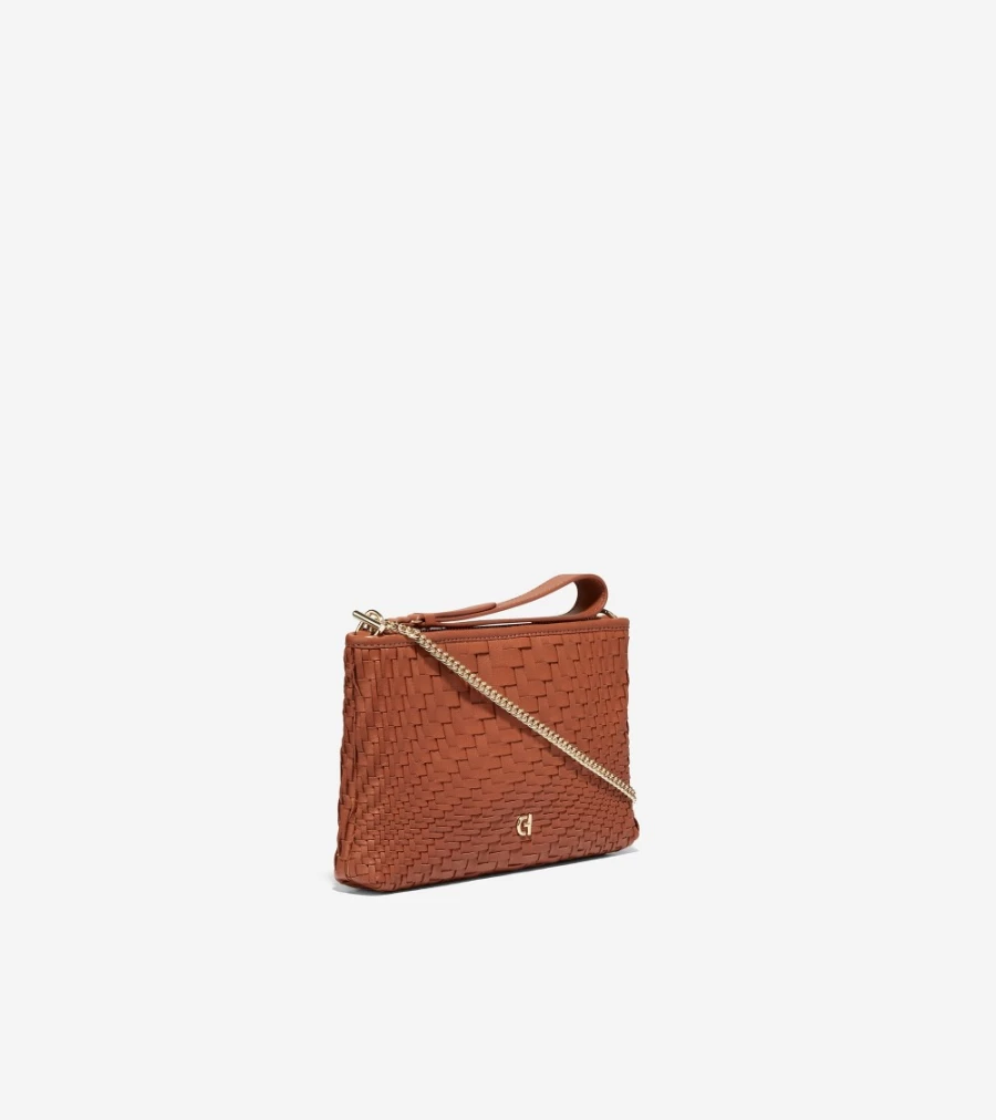 Cole Haan Women's Essential Pouch in British Tan - Stylish Leather Crossbody Bag