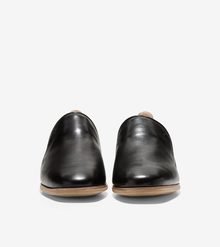 Cole Haan Women's Tacoma Flat - Black Leather Loafers for Women