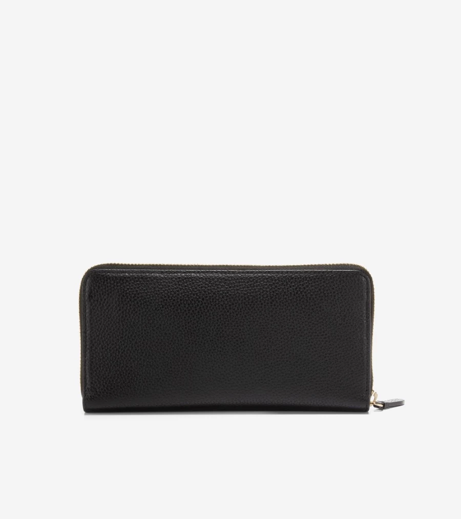 Cole Haan Women's Black Continental Wallet - Stylish & Functional Leather Billfold