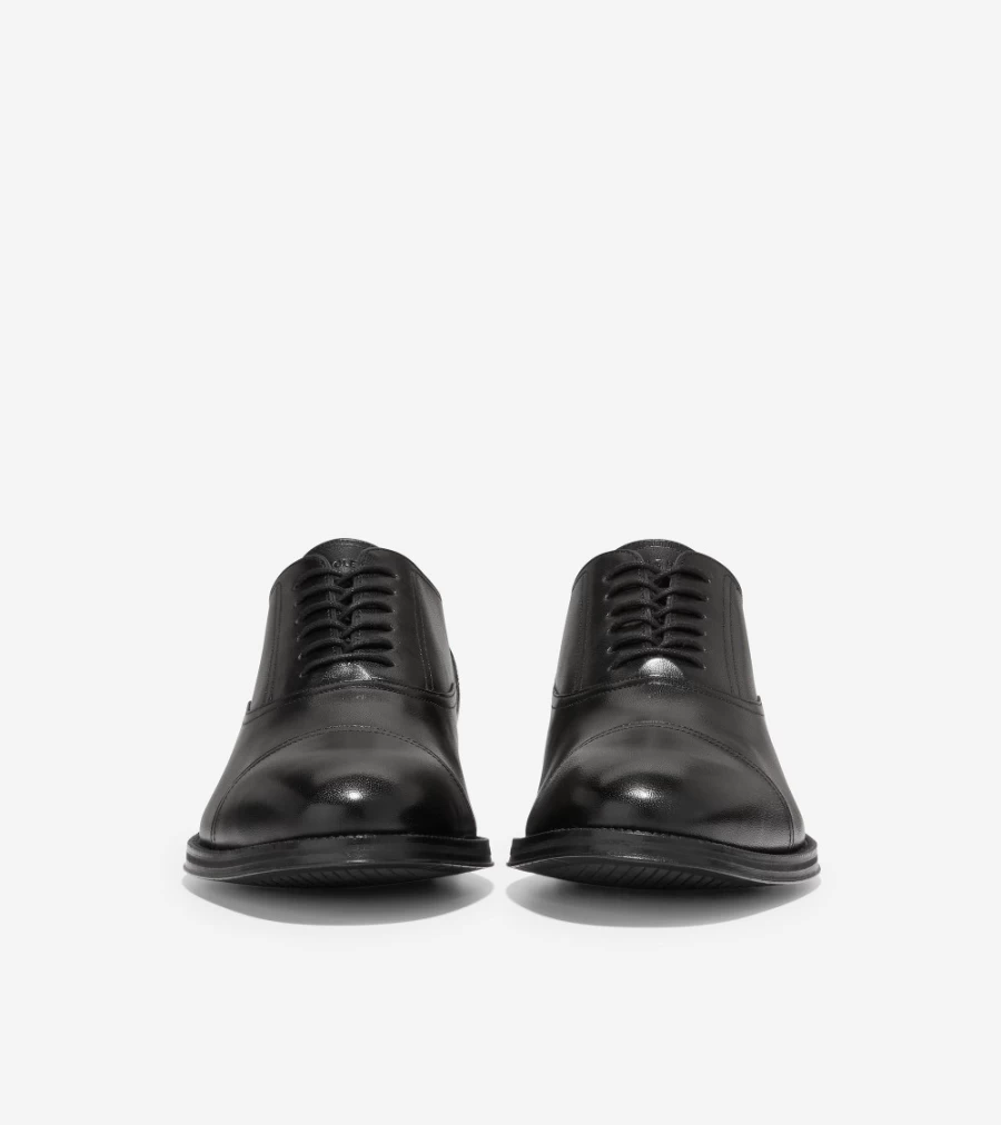 Cole Haan Men's Black Modern Classic Cap Toe Oxford Dress Shoes