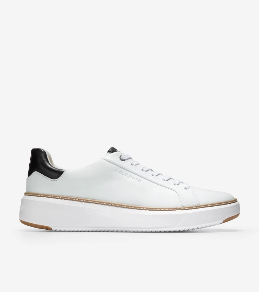 Cole Haan Men's Grandpro Topspin Sneakers in Optic White - Lightweight Comfortable Tennis Shoes