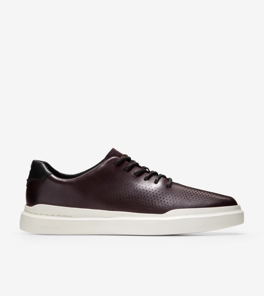 Cole Haan Men's Grandpro Rally Laser Cut Sneakers in Pinot - Lightweight Comfortable Running Shoes for Men
