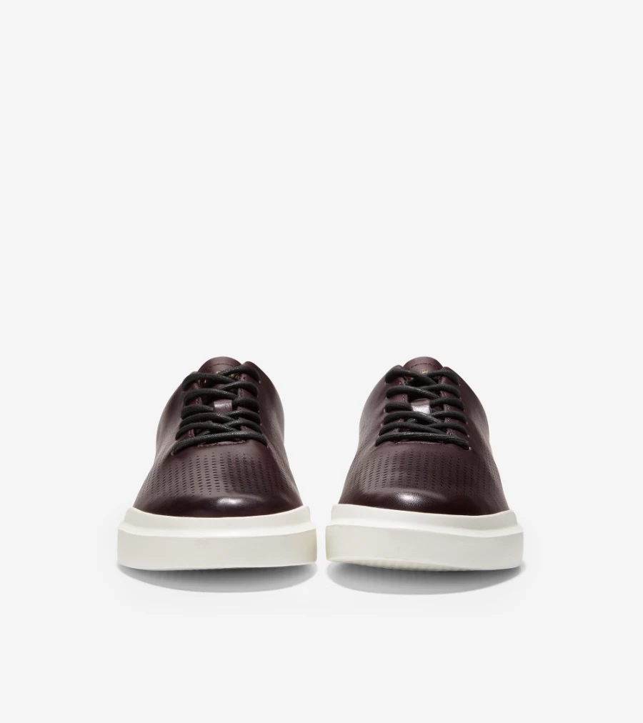 Cole Haan Men's Grandpro Rally Laser Cut Sneakers in Pinot - Lightweight Comfortable Running Shoes for Men