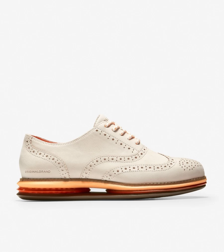 Cole Haan Women's OriginalGrand Energy Twin Oxford Shoes in Ivory-Pumpkin