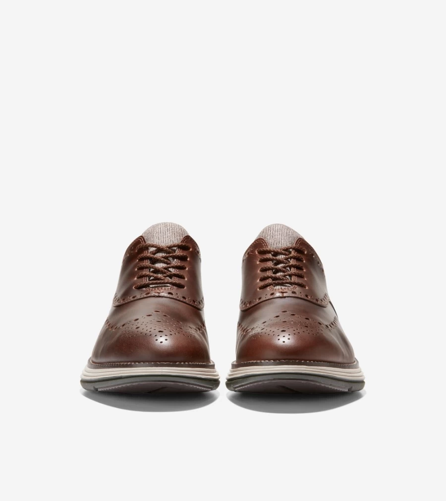 Cole Haan Men's Originalgrand Ultra Wingtip Oxford in Earthen-Dove Grey