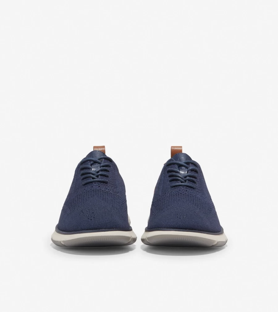 Cole Haan Men's Zerogrand Oxford Shoes in Navy Ink Stitchlite & British Tan