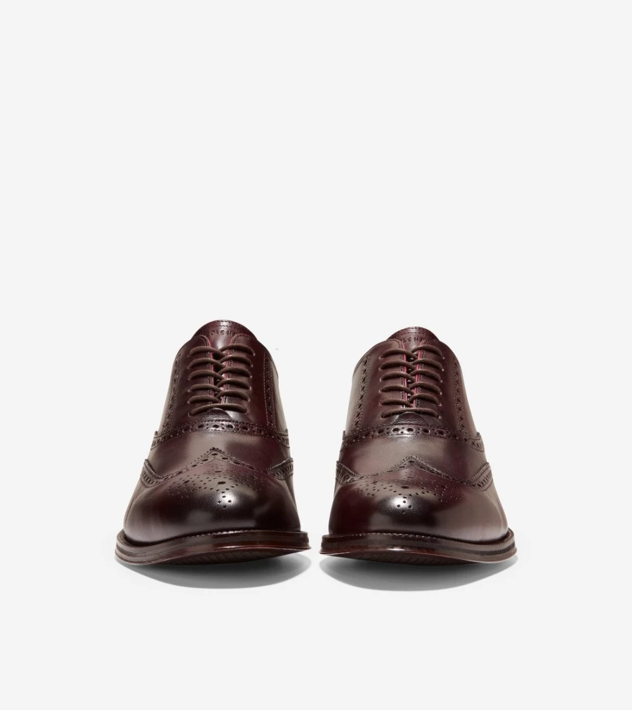 Cole Haan Men's Pinot Wingtip Oxford Dress Shoes - Modern Classic Style