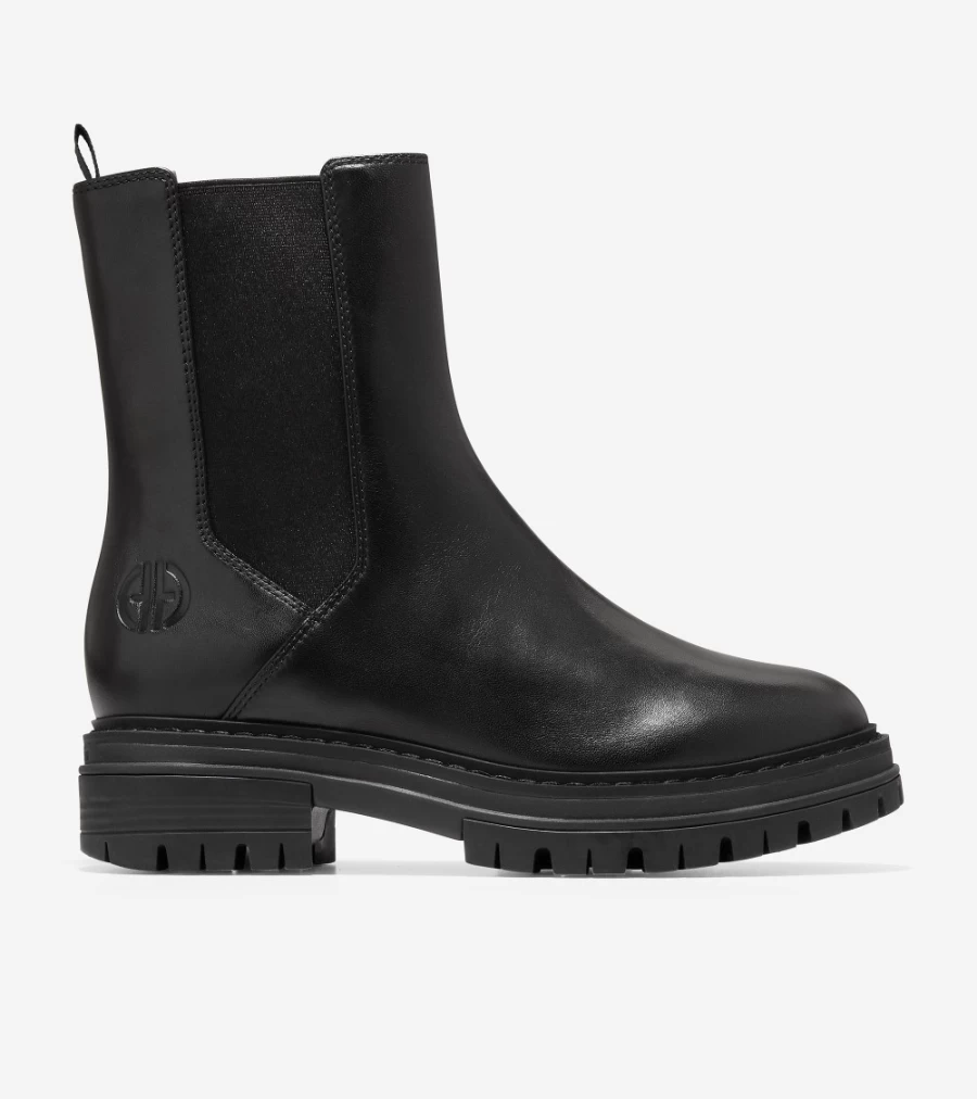 Cole Haan Women's Black Tahoe Featherfeel Chelsea Boots