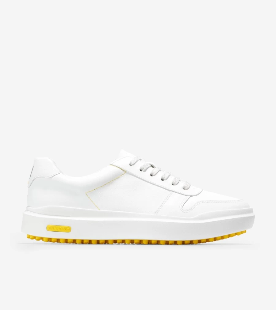 Cole Haan Women's GrandPro Am Golf Sneaker in Bright White – Stylish & Comfortable Golf Shoes for Women