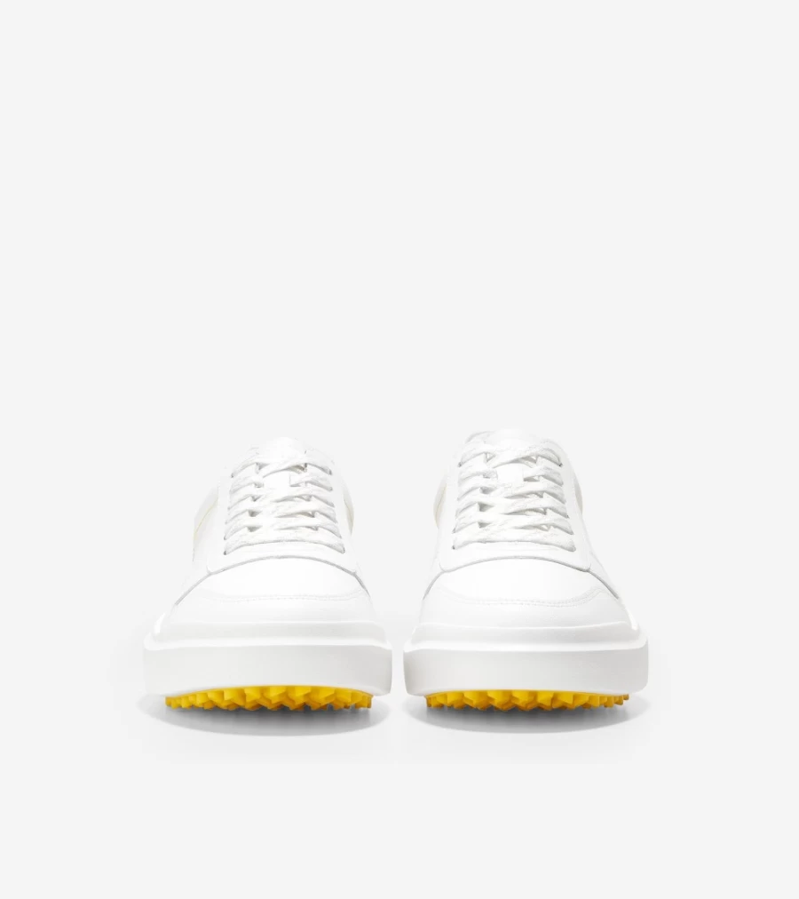 Cole Haan Women's GrandPro Am Golf Sneaker in Bright White – Stylish & Comfortable Golf Shoes for Women