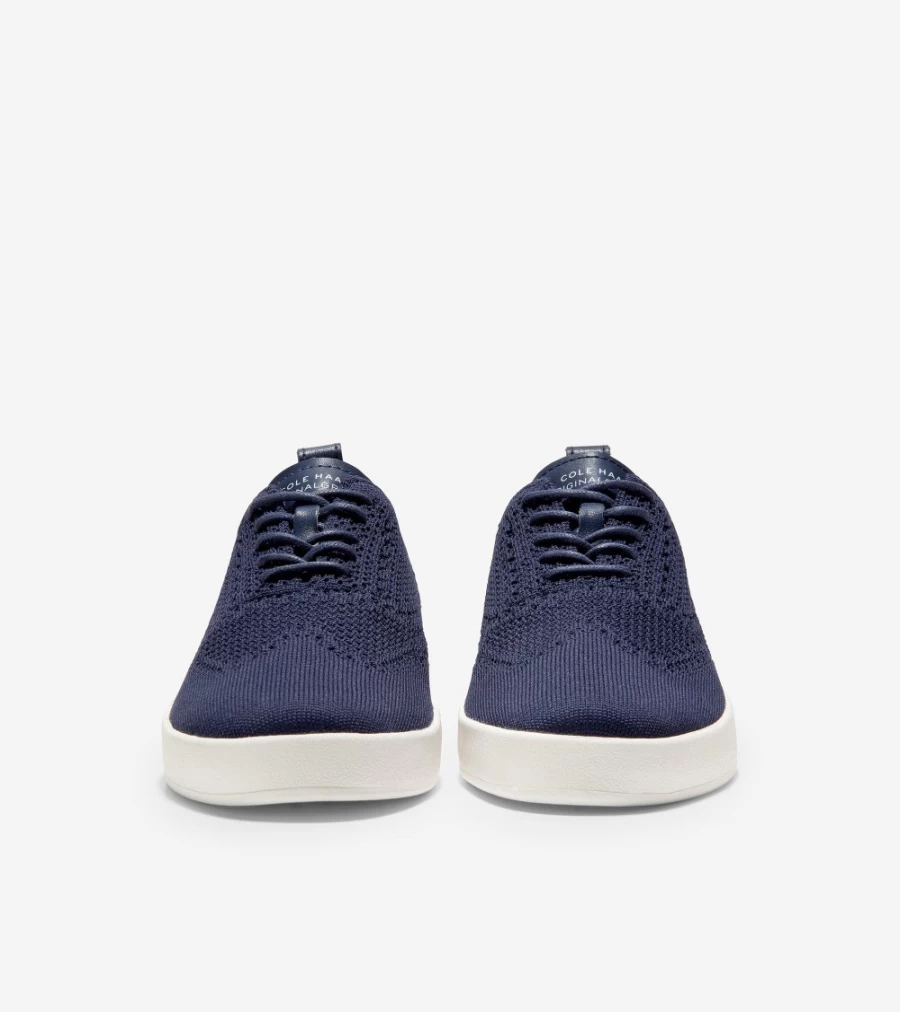 Cole Haan Women's Grandpro Contender Oxford in Marine Blue Stitchlite™ - Comfortable & Stylish Sneakers