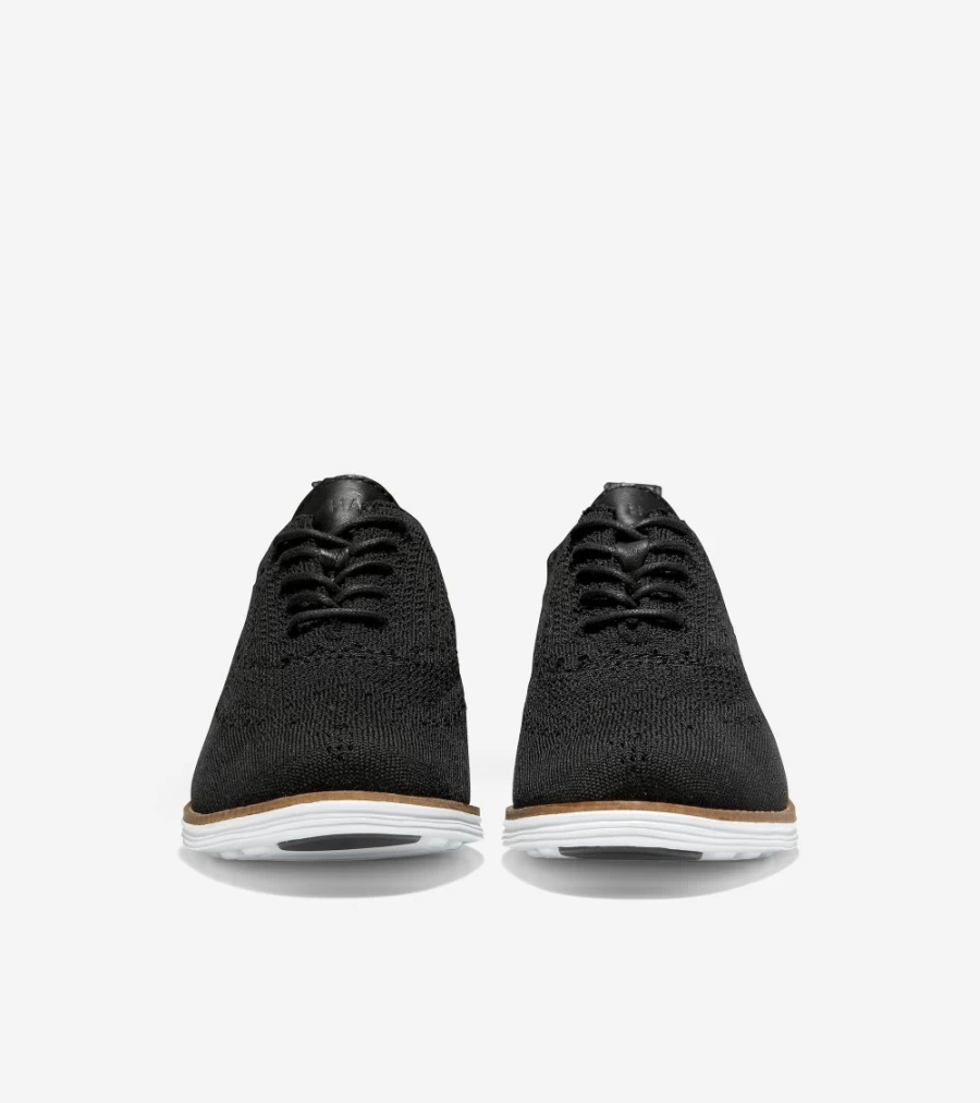 Cole Haan Women's Black Stitchlite Originalgrand Wingtip Oxford Dress Shoes