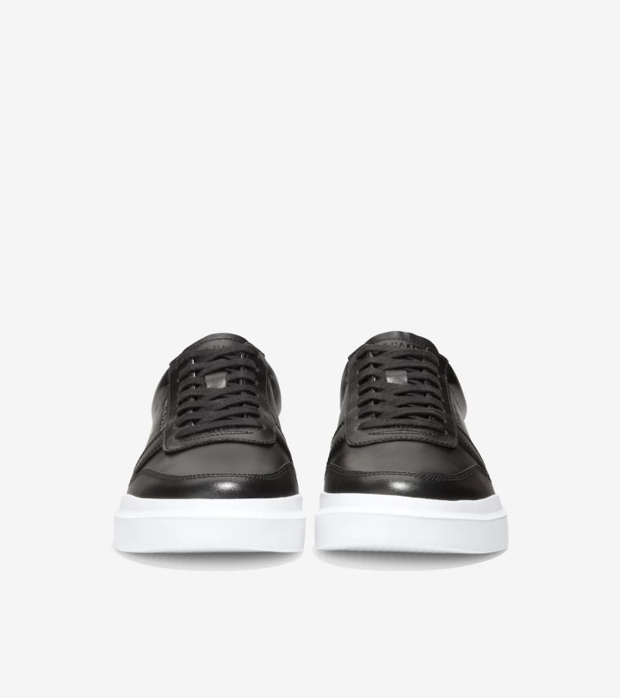 Women's Cole Haan GrandPro Rally Court Sneakers in Black Leather & White - Keith Haring Collaboration