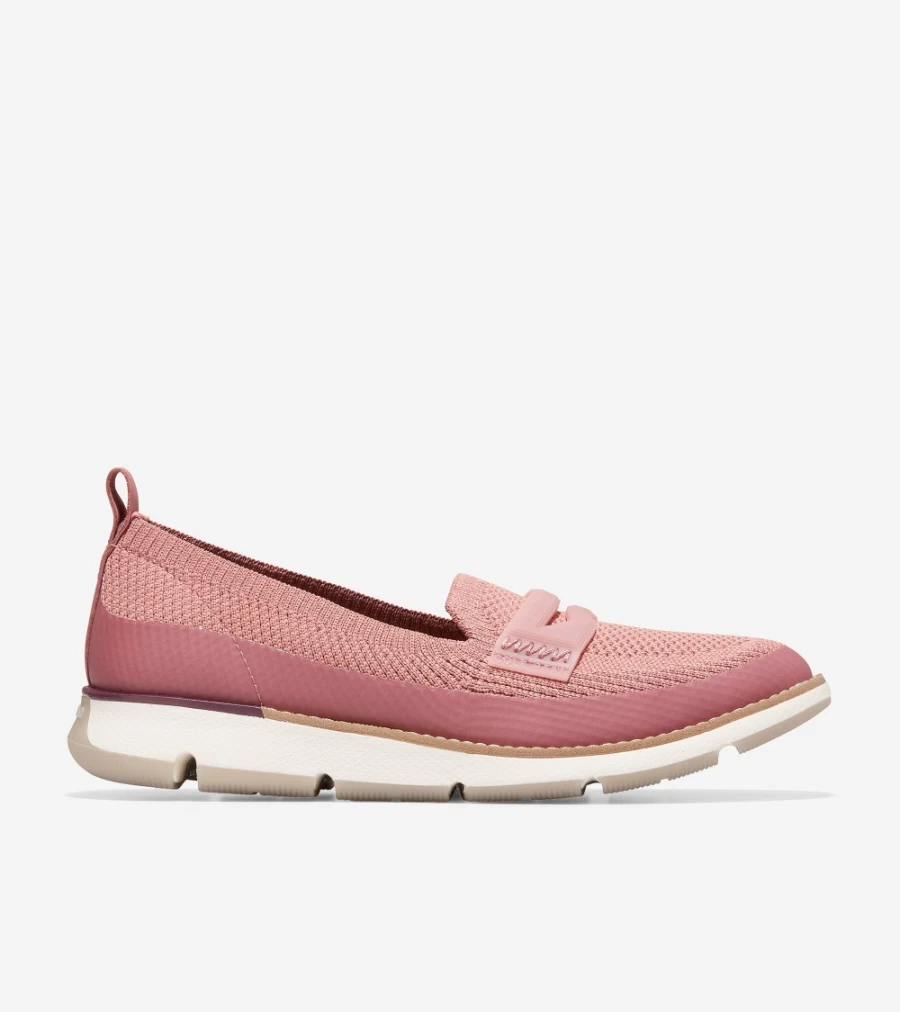 Cole Haan Women's Zerogrand Loafer in New Rose Stitchlite - Comfortable Slip-On Shoes for Women