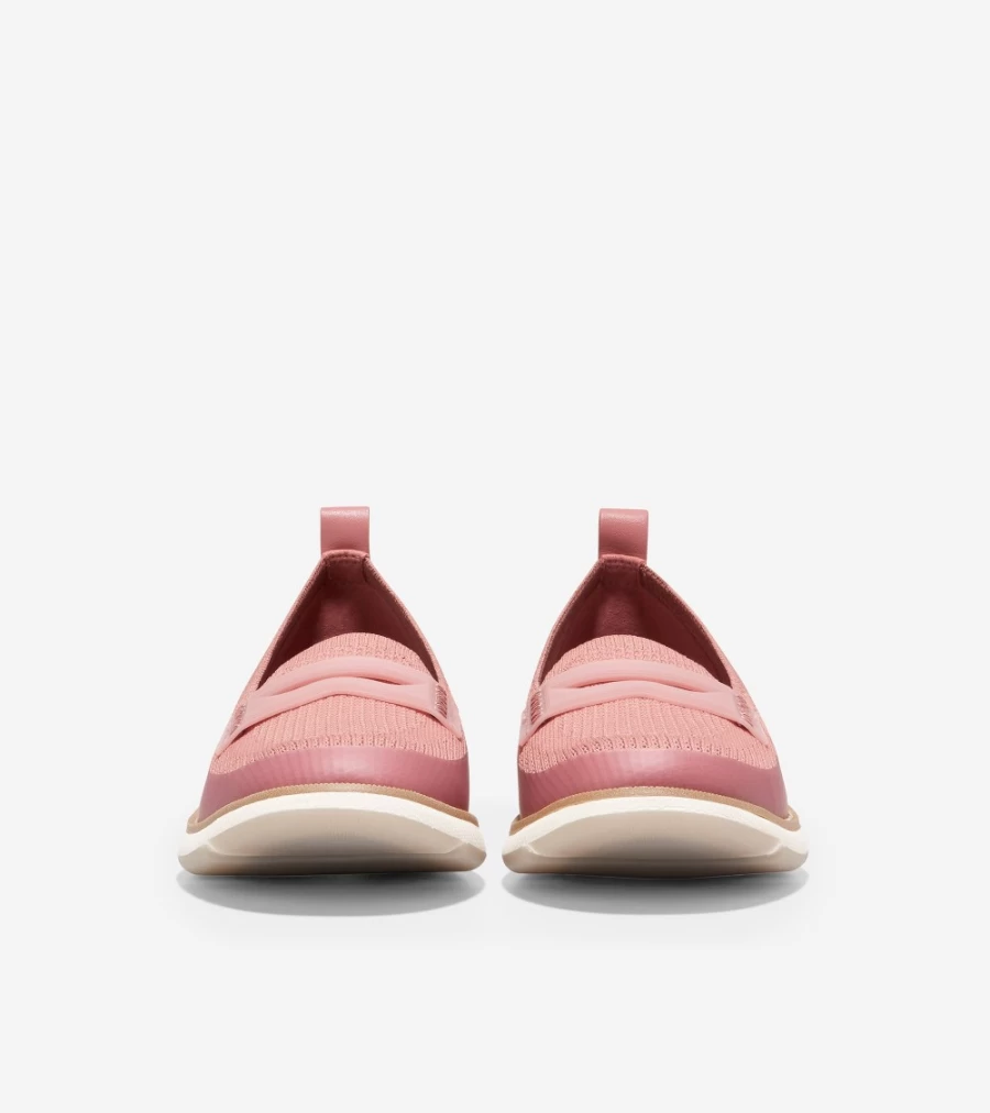 Cole Haan Women's Zerogrand Loafer in New Rose Stitchlite - Comfortable Slip-On Shoes for Women