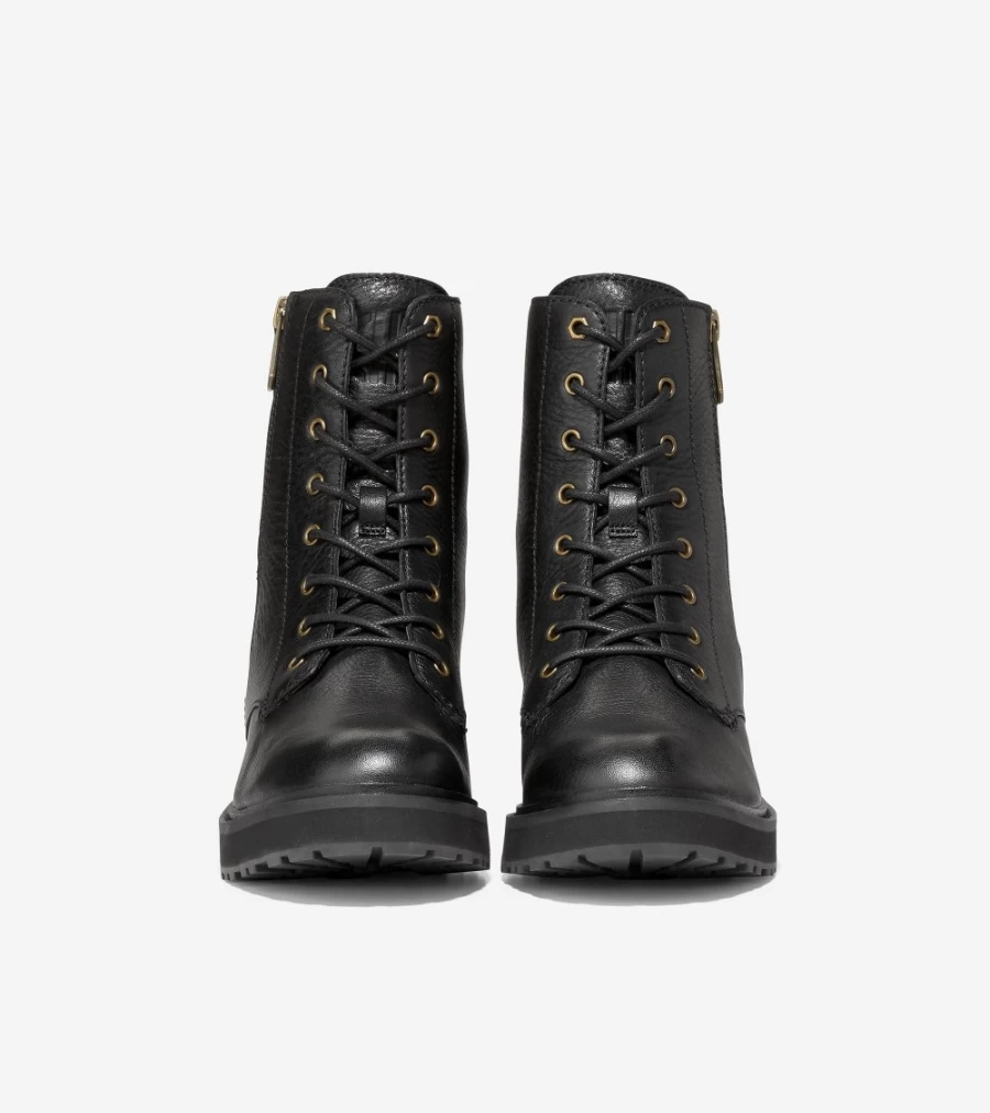 Cole Haan Women's Black Greenwich Lace-Up Bootie