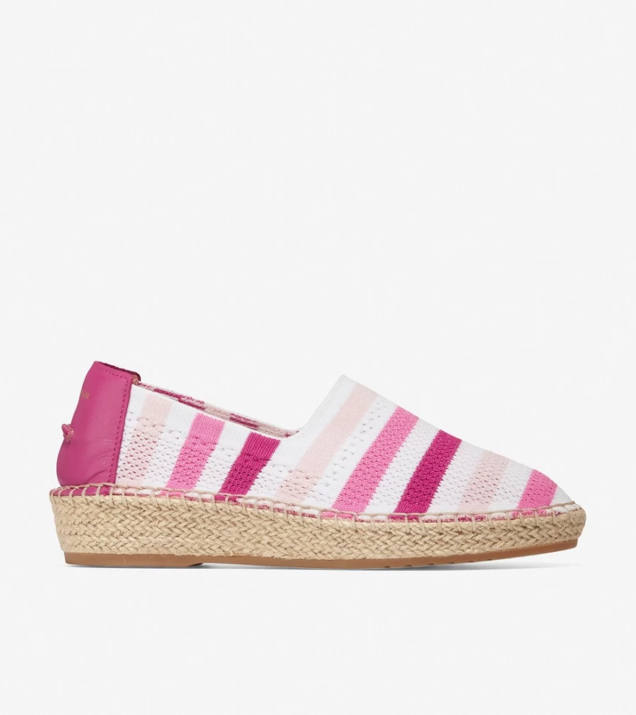 Cole Haan Women's Cloudfeel Espadrille Sneakers in Fuchsia-Peach Whip-Rose Stitchlite