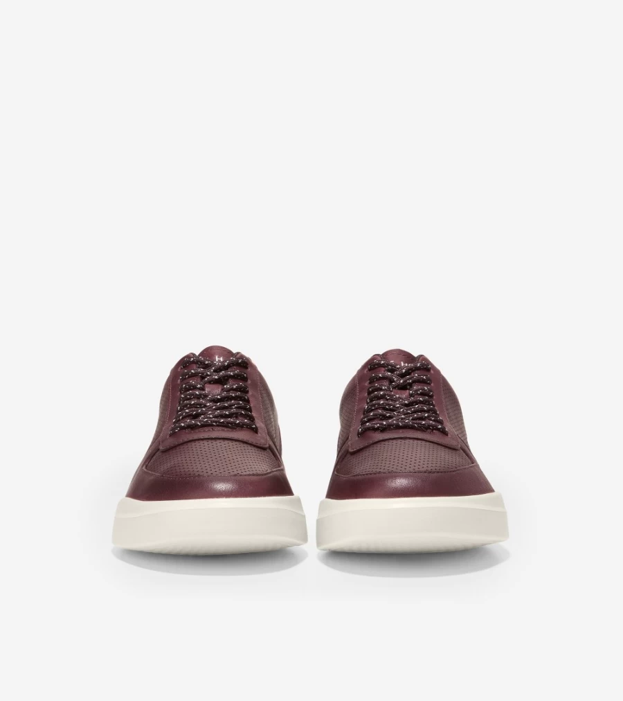 Cole Haan Men's Grand Crosscourt Modern Tennis Sneakers in Pinot Perforated
