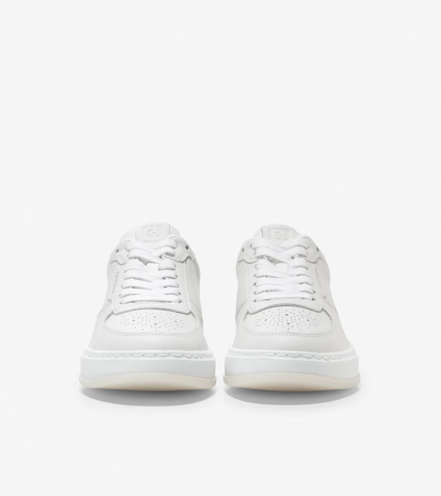 Cole Haan Women's Grandpro Crossover Sneaker in White Leather - Comfortable & Stylish Athletic Shoes