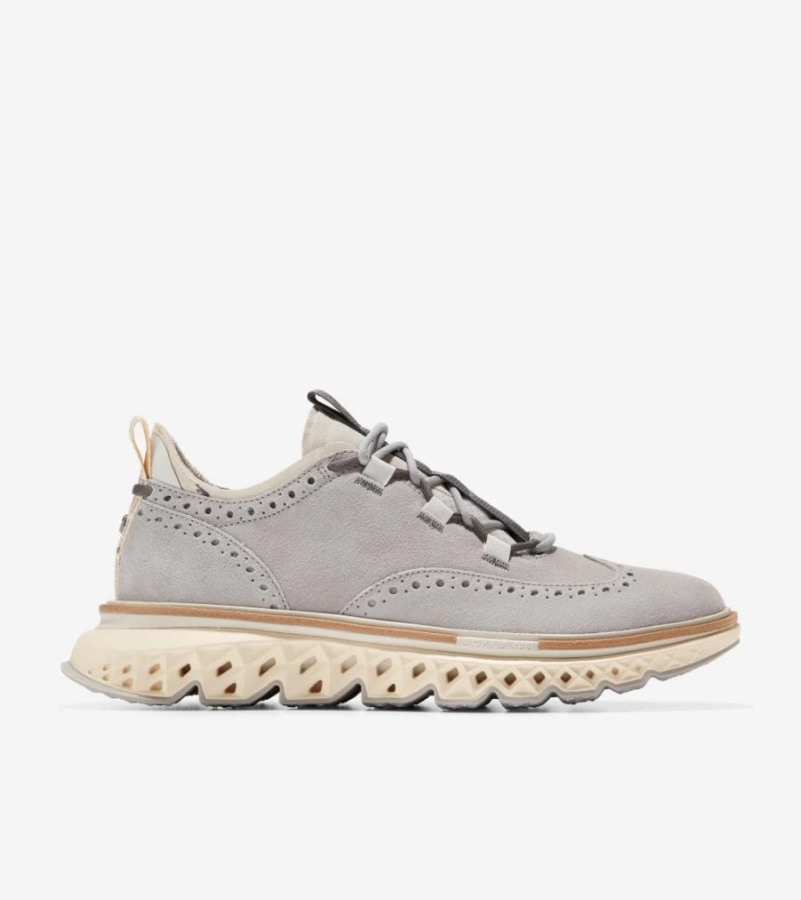 Cole Haan Men's Zerogrand Wingtip Oxford Shoes in Dove, Silver Birch & Alabaster